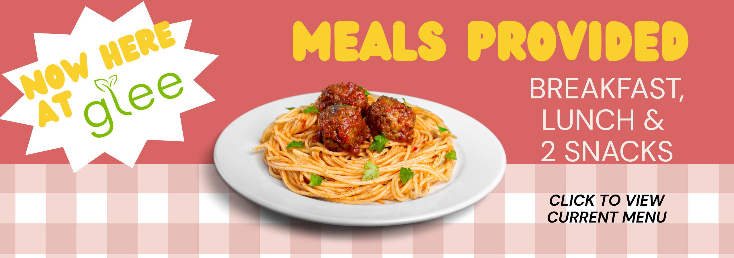 GLEE Meals Slider